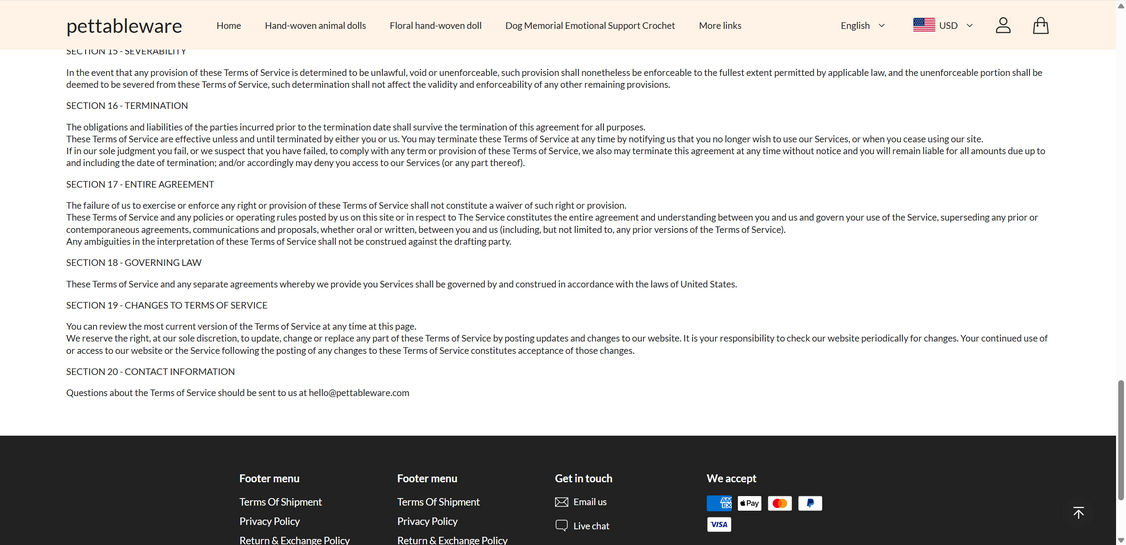 Pettableware.com scam