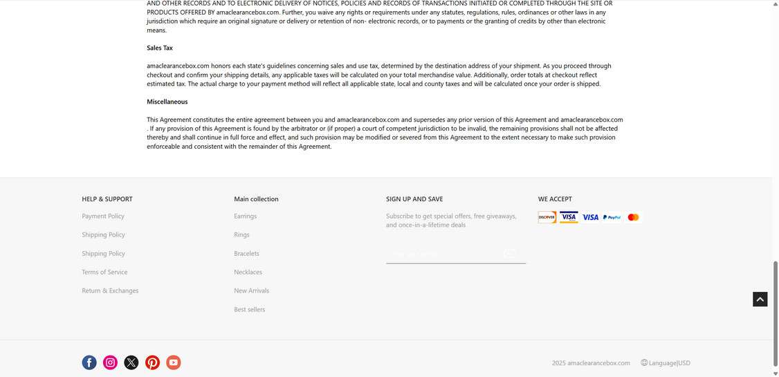 Amaclearancebox.com scam