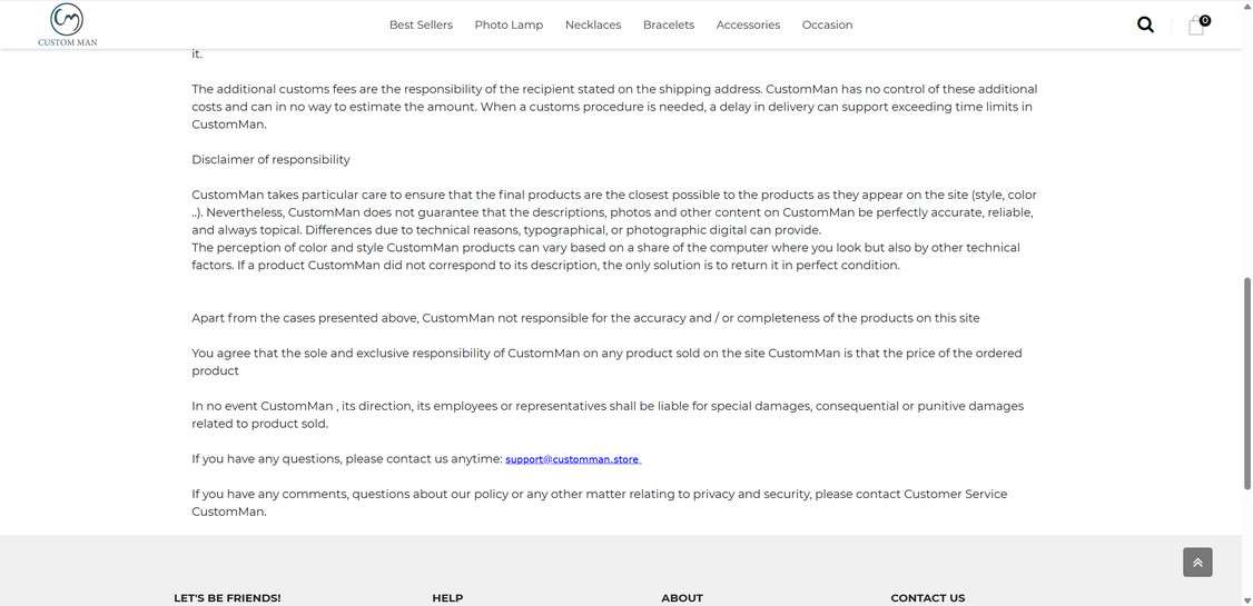 Customman.store scam