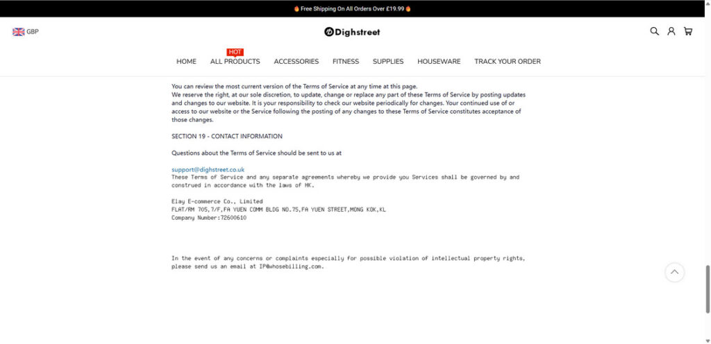 Dighstreet.co .uk scam