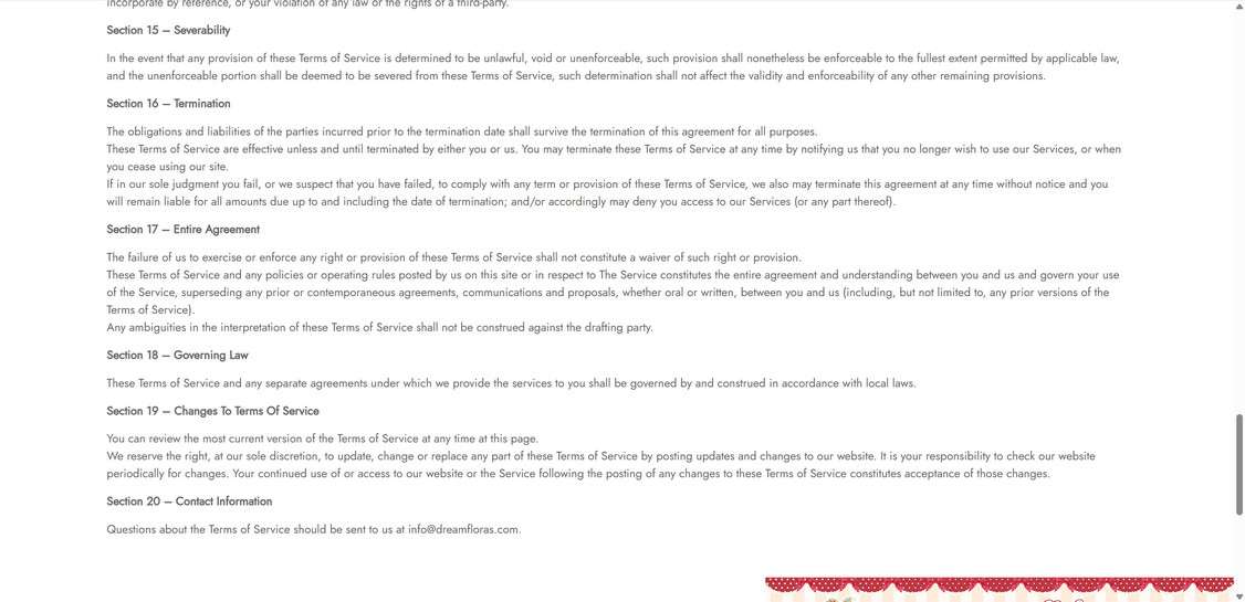 Dreamfloras.com scam