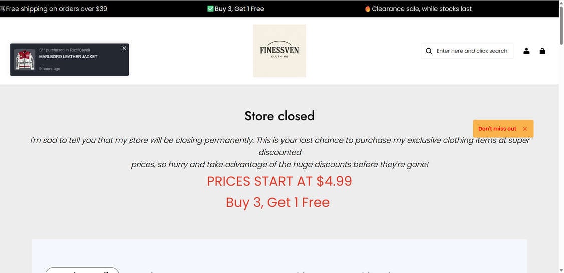 Finessven.com scam
