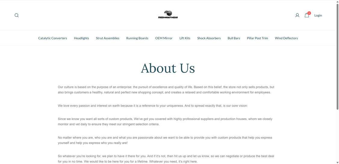 Freedomautogear.com scam