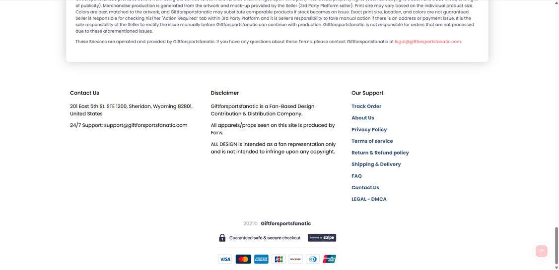 Giftforsportsfanatic.com scam