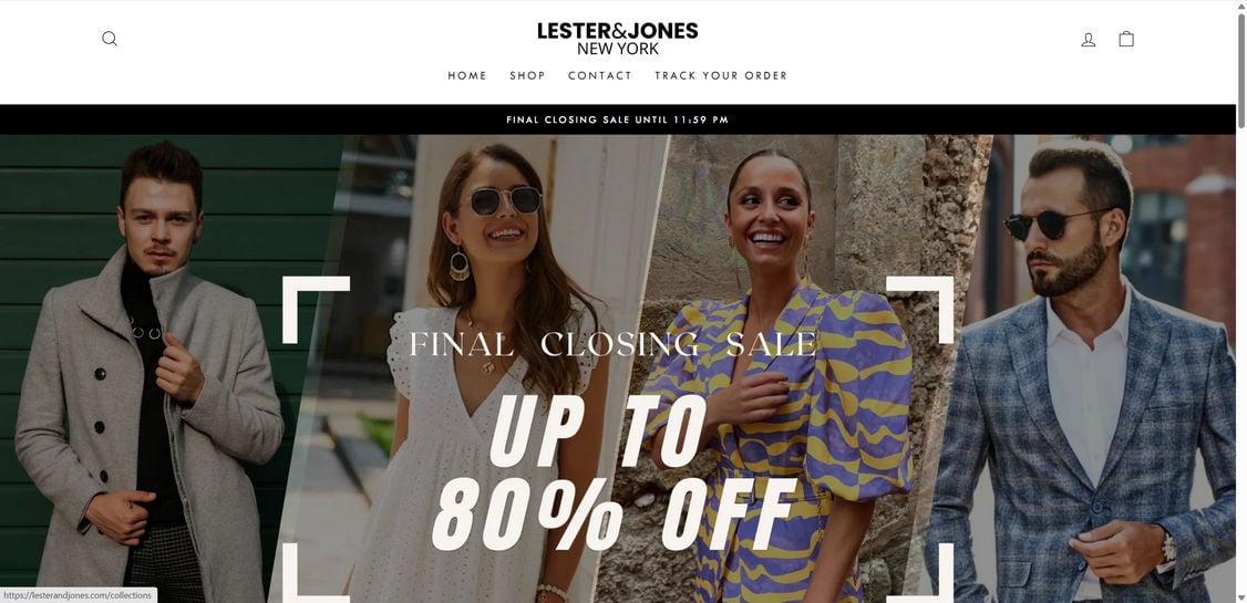 Lesterandjones.com scam