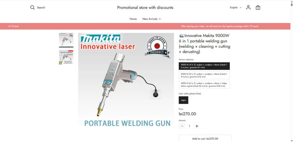 LIDL Makita 9000W 6 in 1 Portable Welding Gun Scam Exposed 2 Lkvfdywev.lol scam