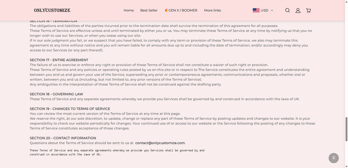 Onlycustomize.com scam