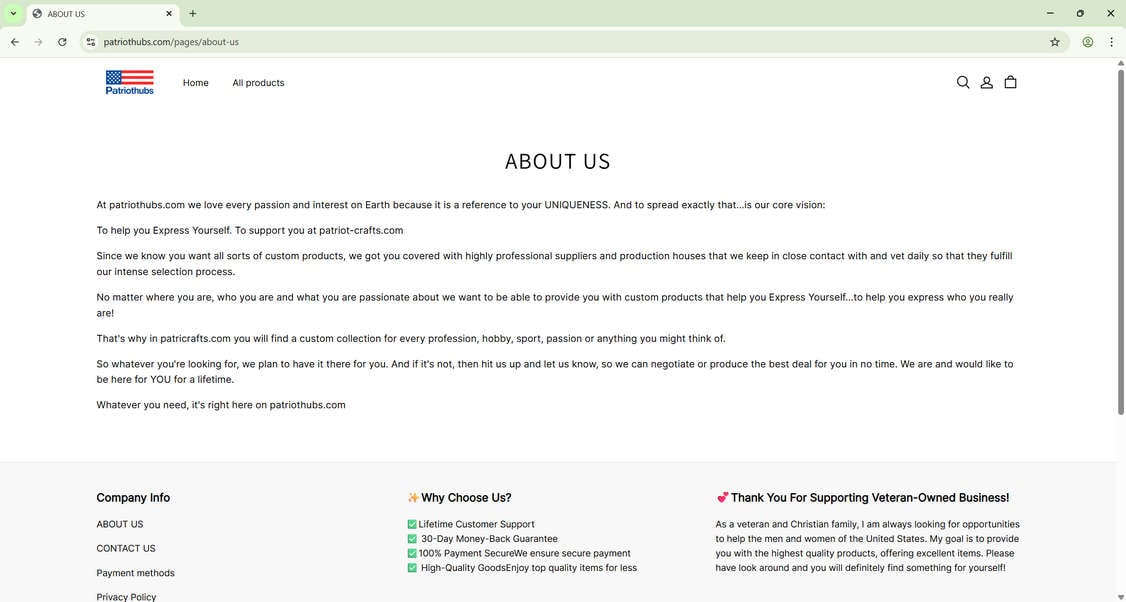 Patriothubs.com scam