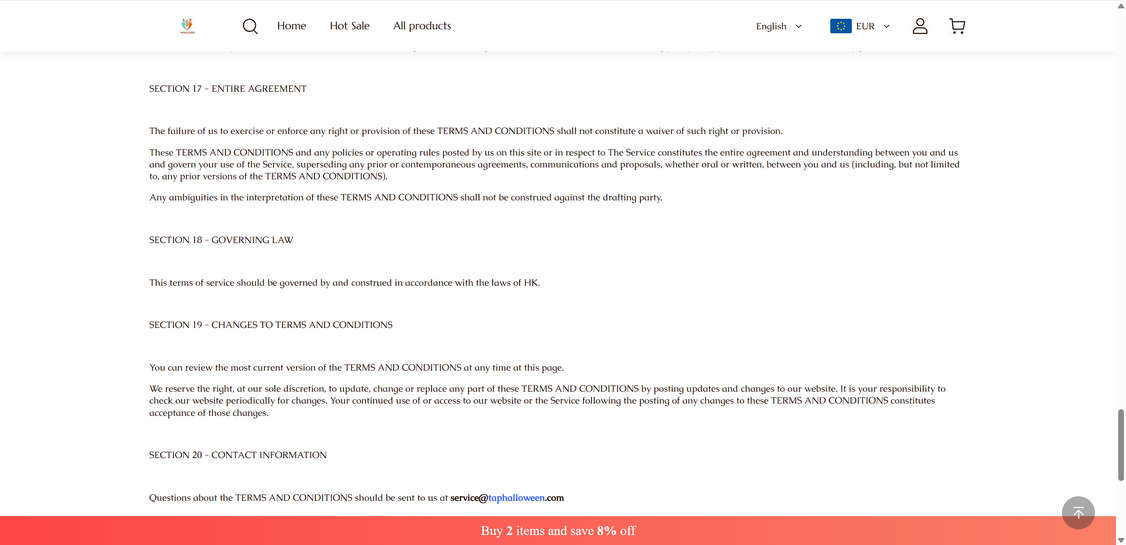 Taphalloween.com scam