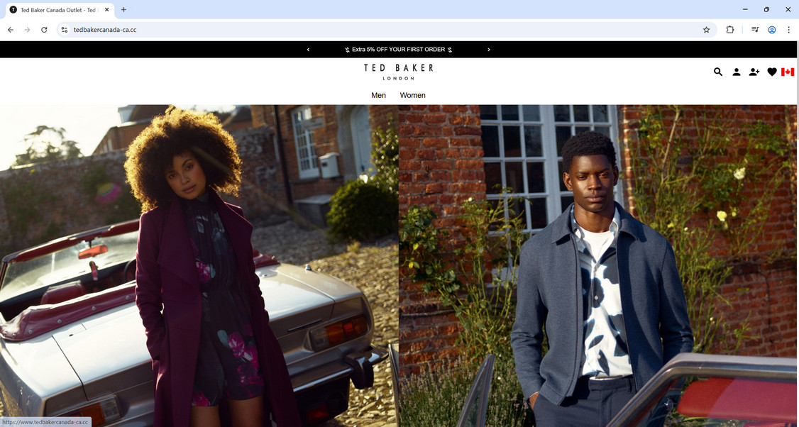 Tedbakercanada-ca.cc scam