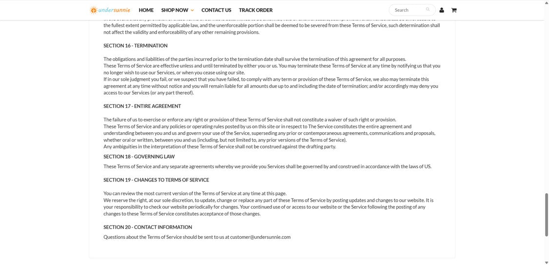 Undersunnie.com scam