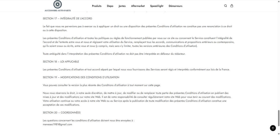 Accessoire-auto-parts.com scam