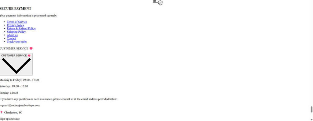 Audrey and Jane Boutique scam