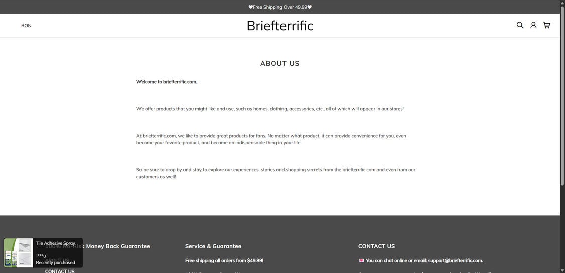 Briefterrific.com scam