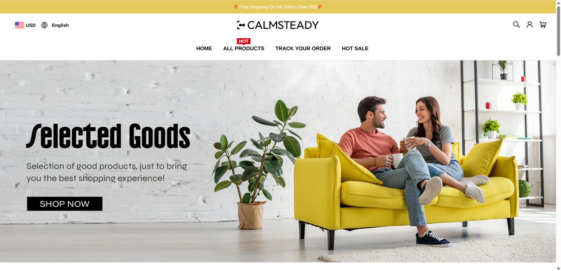 Calmsteady.com Store Scam - Don't Shop Here Ever 1 Calmsteady.com scam