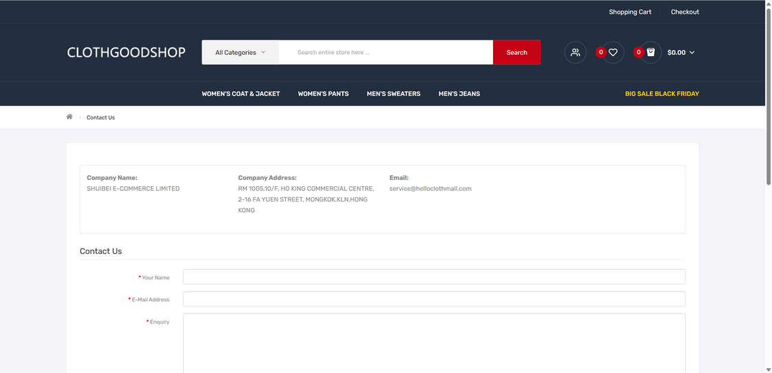 Clothgoodshop.com scam