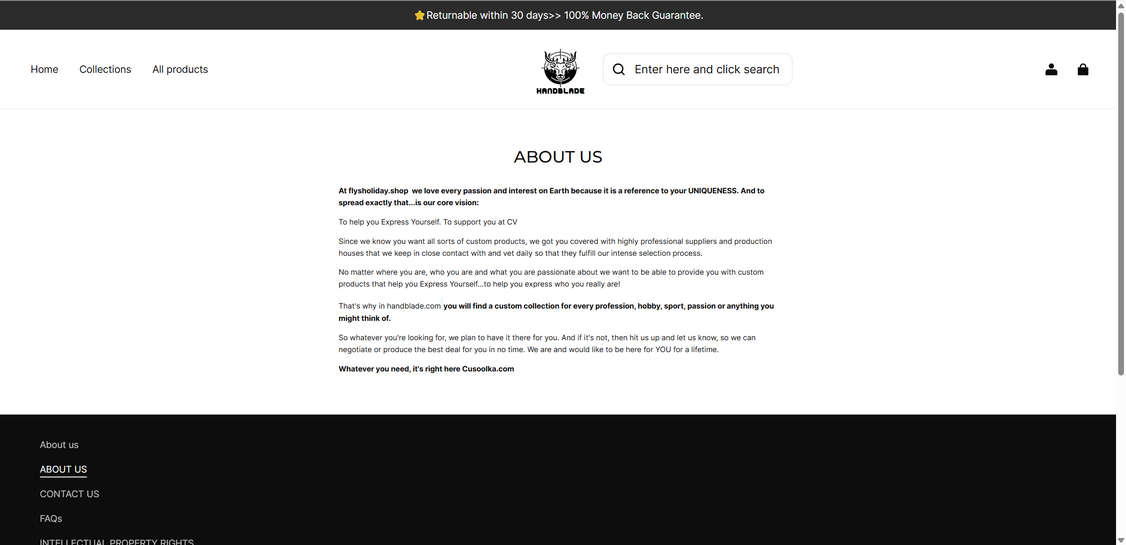 Flysholiday.shop scam