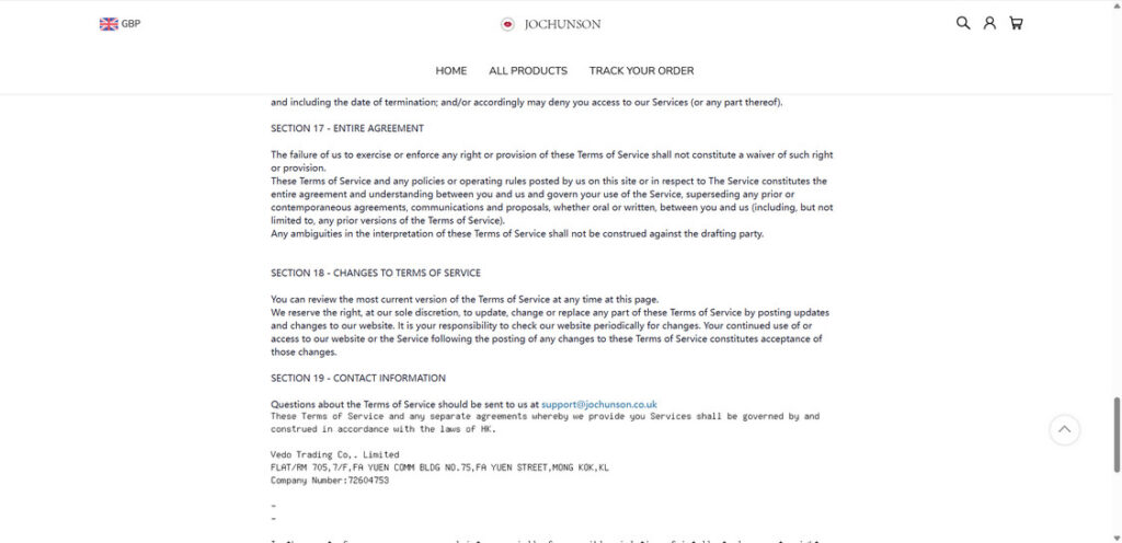 Jochunson.co .uk scam