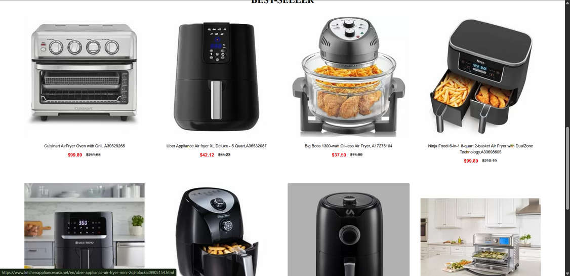 Kitchenappliancesusa.net scam