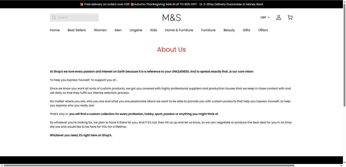Marksandonline.com scam