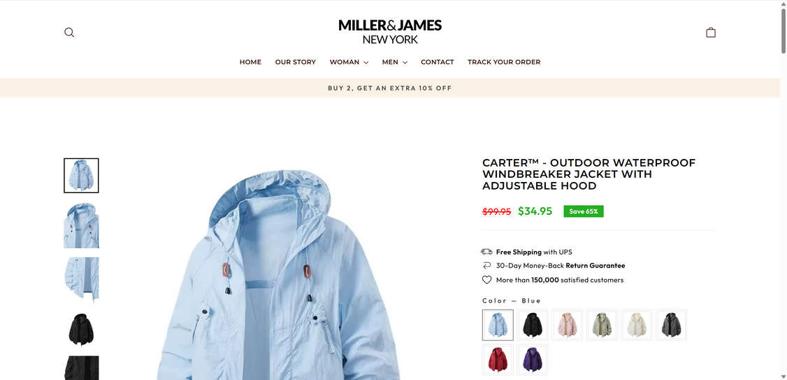 MillerAndJames.com scam
