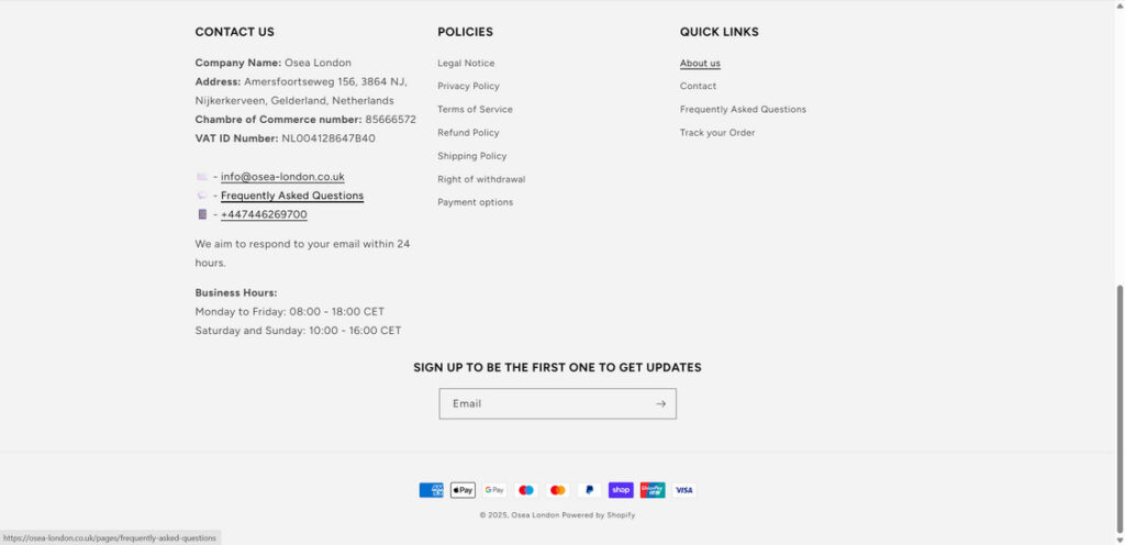 Osea-london.co.uk Scam Store: What You Need To Know 1 Osea london.co .uk scam