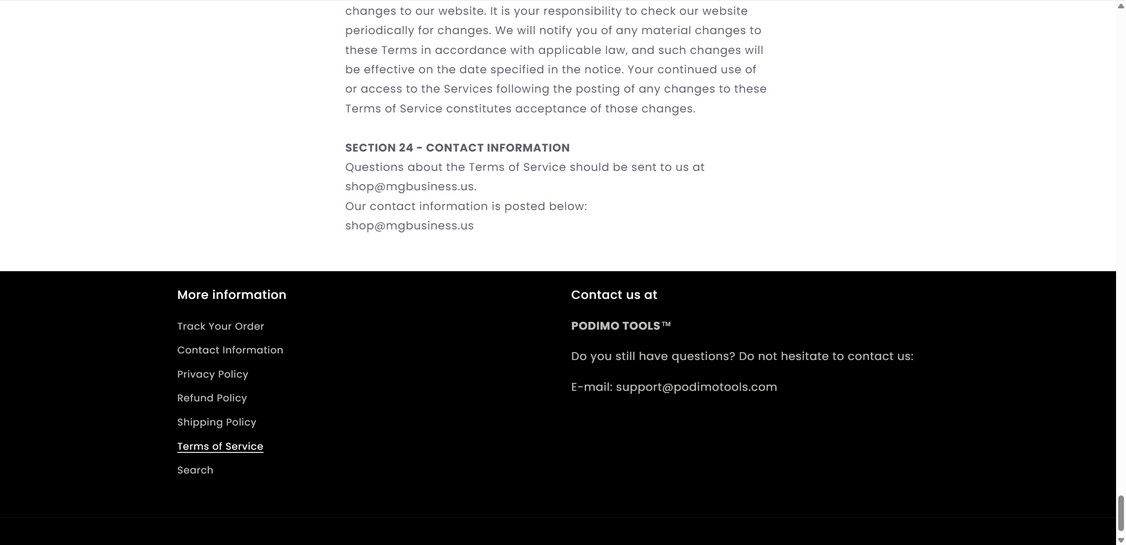 Podimotools.com scam