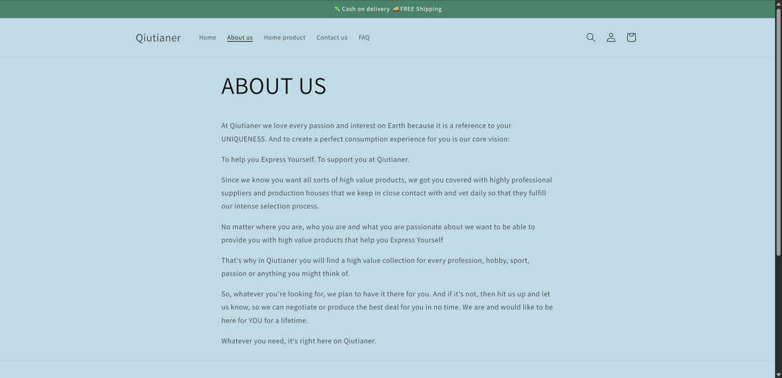 Qiutianer.store scam