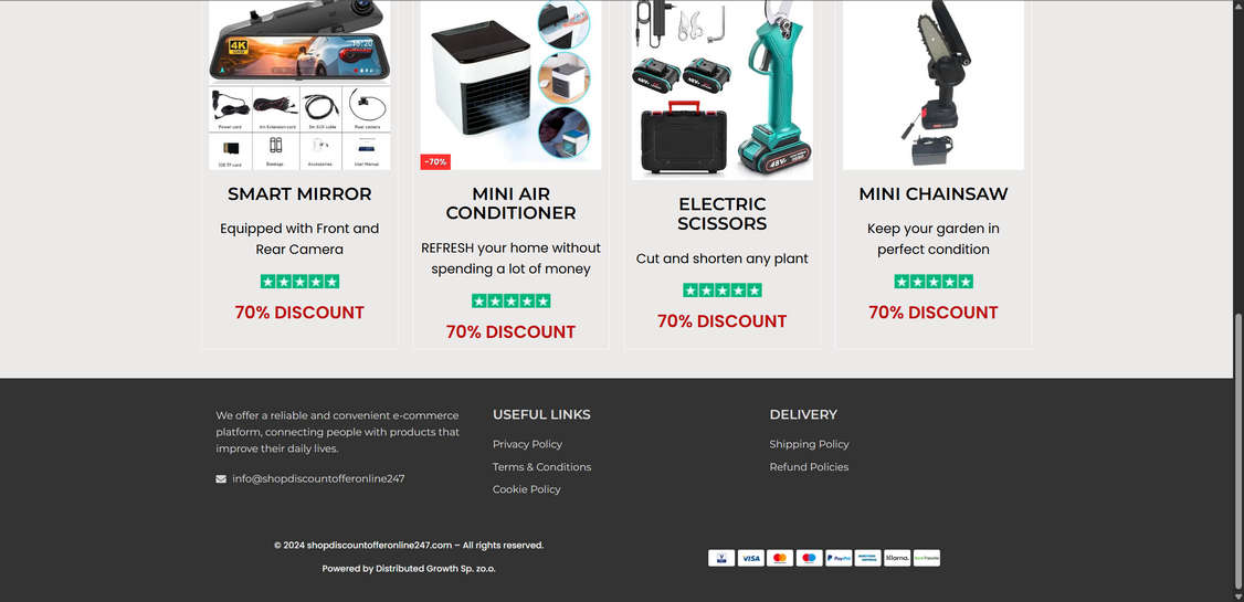 Shopdiscountofferonline247.com scam