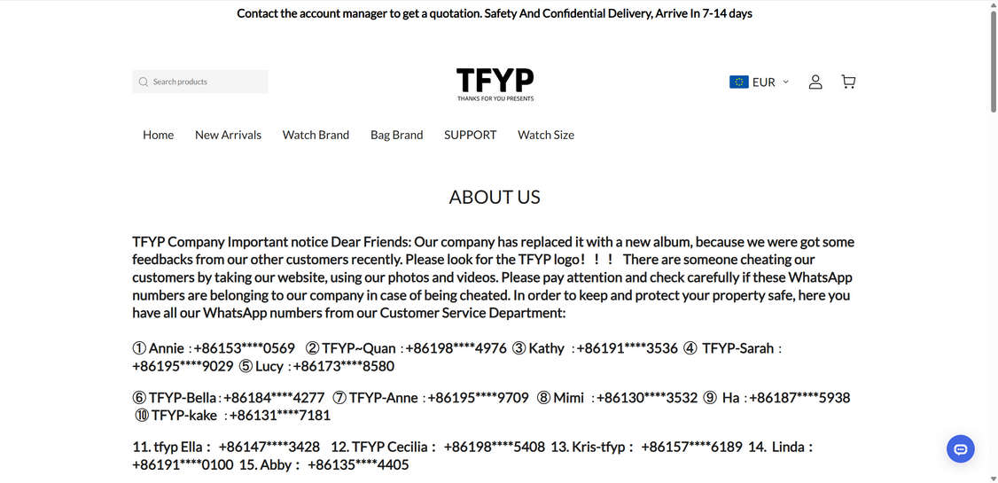 Tfypluxury.store scam