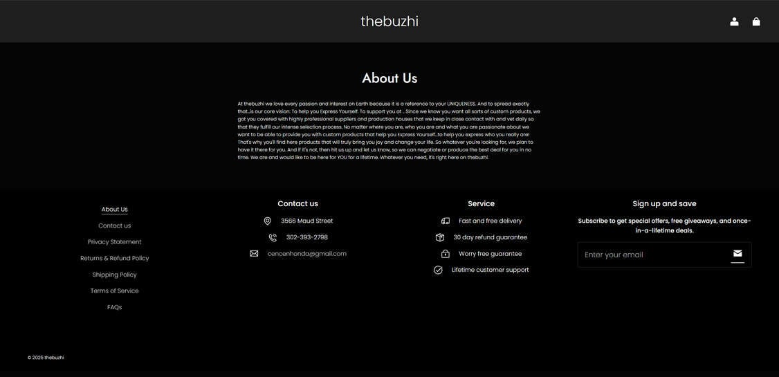 Thebuzhi.com scam