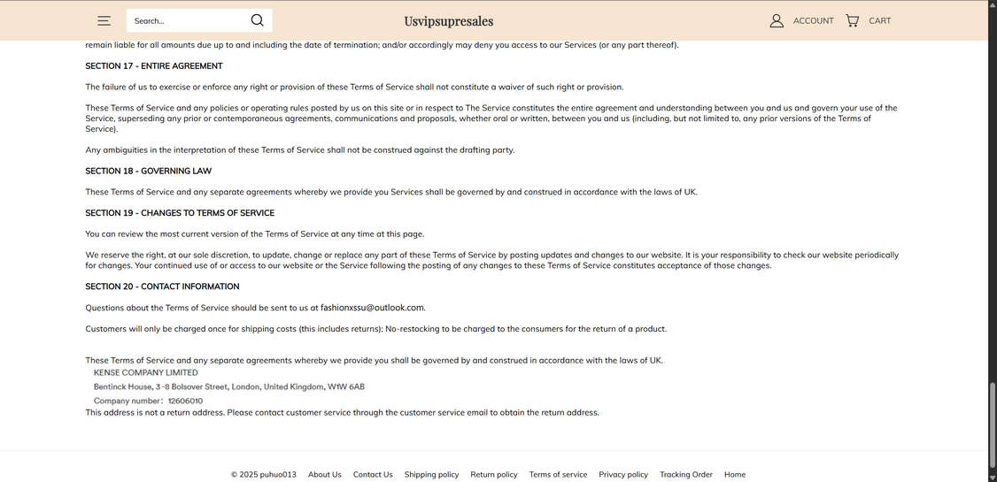 Usvipsupresales.com scam