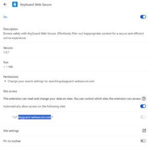 keyguard websecure.com redirect