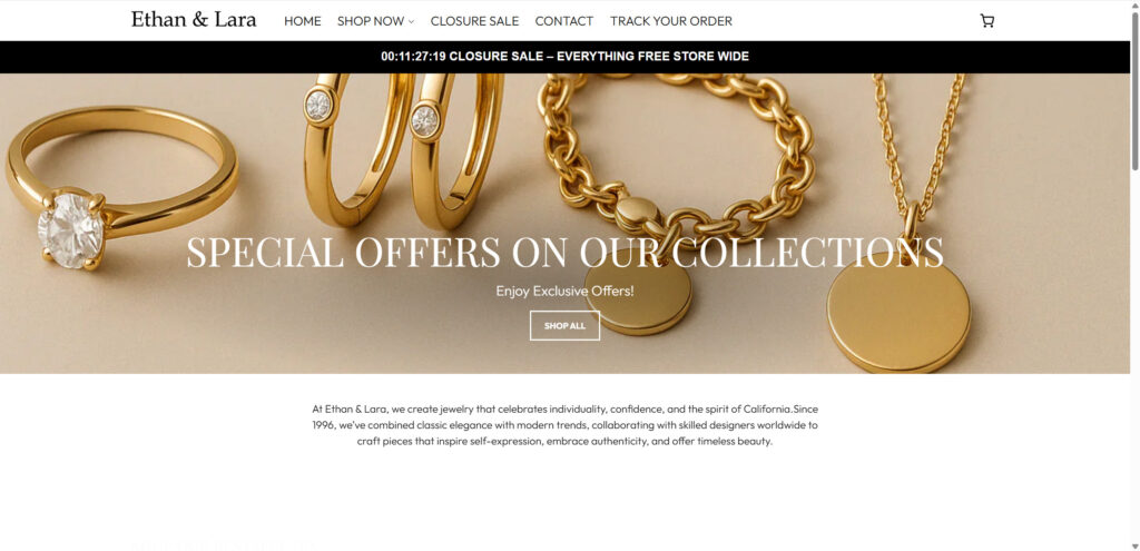 Ethan & Lara Jewelry Closing Sale Scam - Subscription Trap Exposed 1 1 80