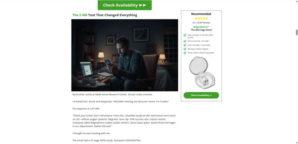 SnoreGrip Pro Review – The NASA “Magnetic” Trick Scam 2 11