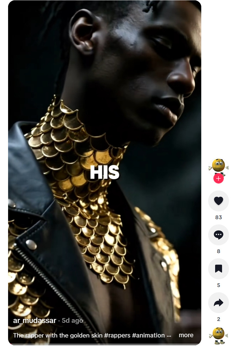 Golden Neck Rapper Rapper MC Mateo And The Golden Neck Is FAKE – AI Video Scam