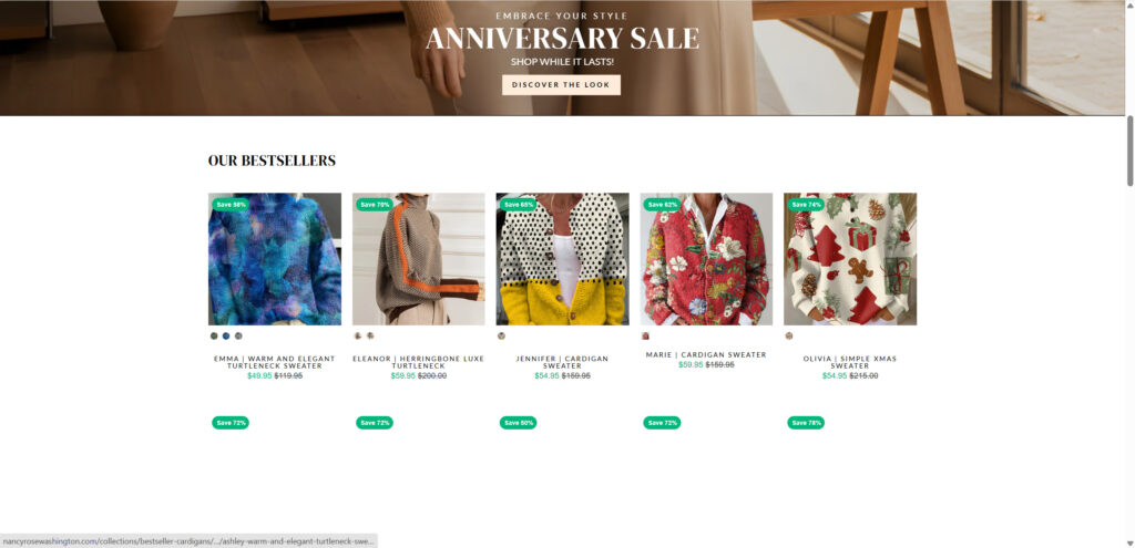 Nancy & Rose Anniversary Sale Is FAKE - Total Scam Exposed 3 2 28