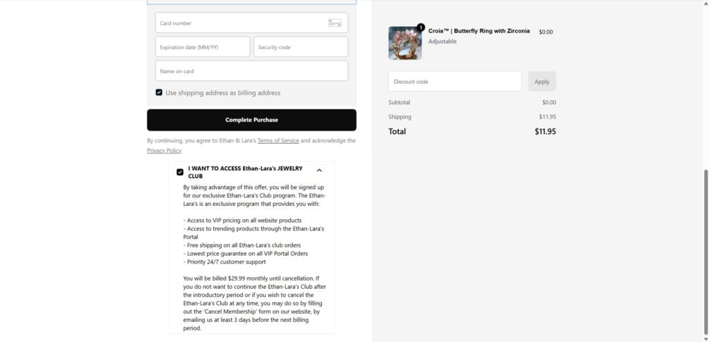 Ethan & Lara Jewelry Closing Sale Scam - Subscription Trap Exposed 2 9 1
