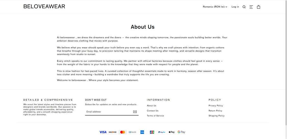 Beloveawear.com scam