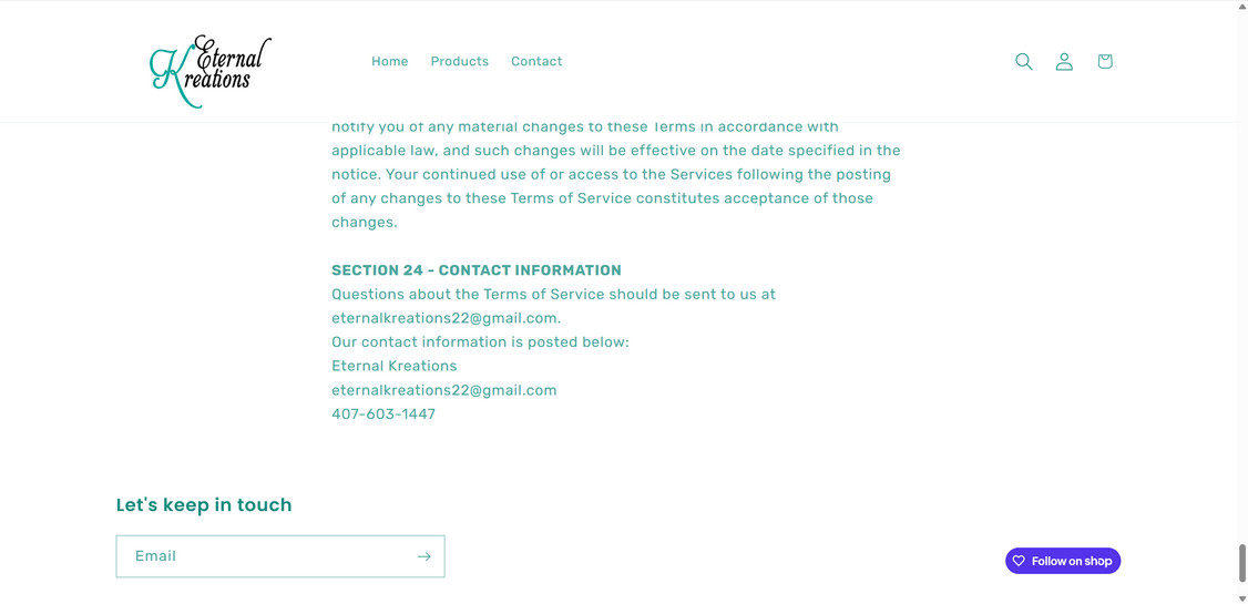 Eternalkreations.com scam
