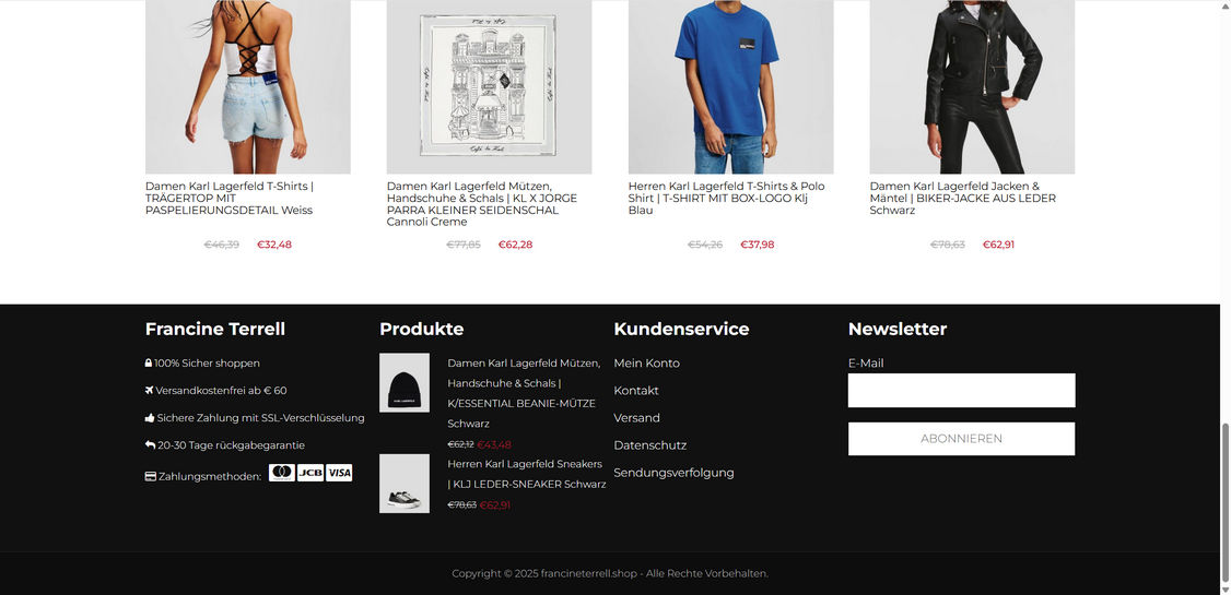 Francineterrell.shop scam