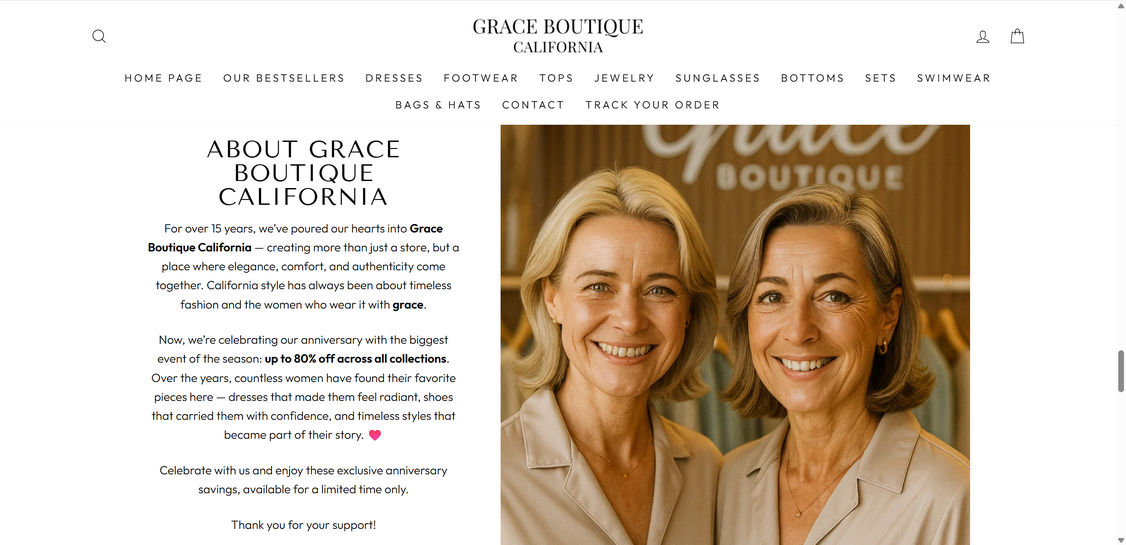 GracesBoutiqueCalifornia.com scam