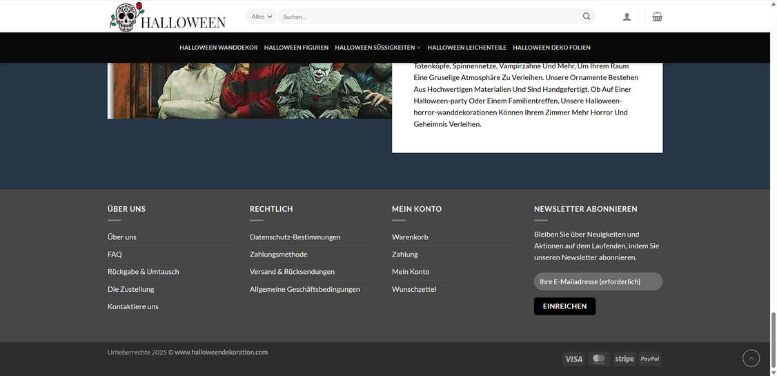 Halloweendekoration.com scam