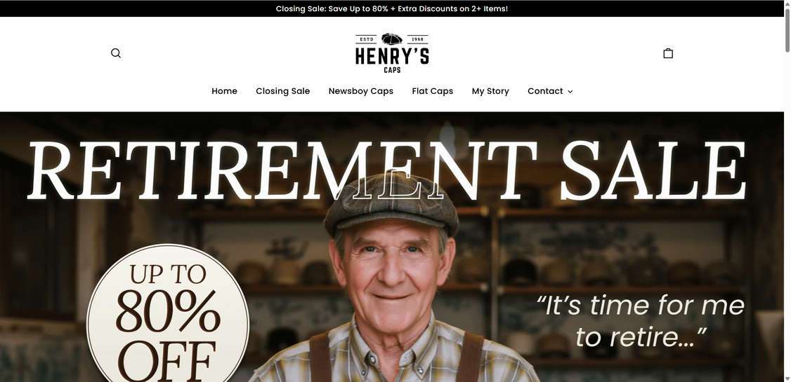 Henrys-Caps.com scam