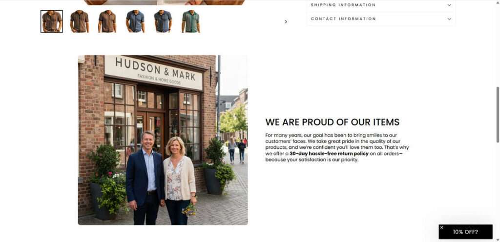 Hudson and Mark Clothing