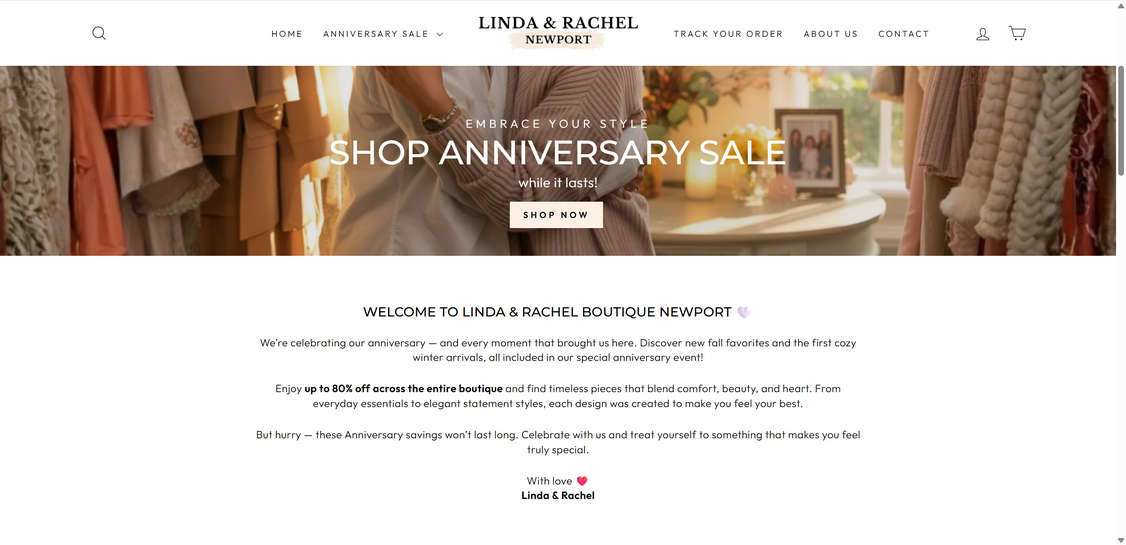 Lindarachelboutique.com scam