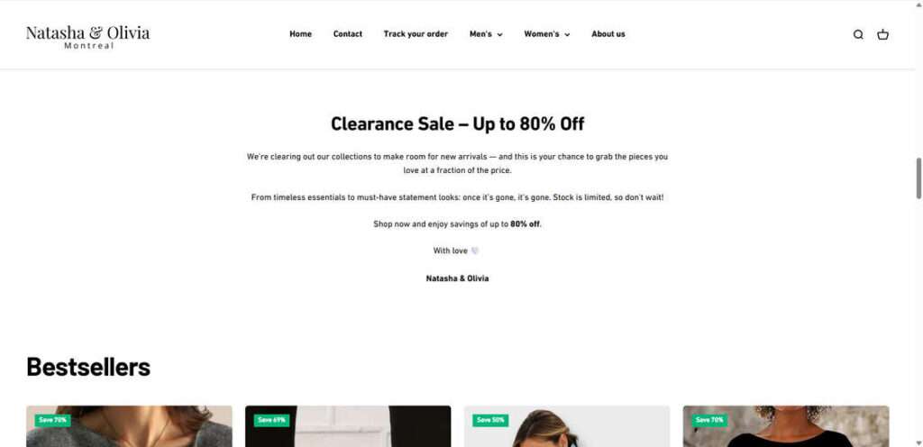 NatashaOlivia.com scam