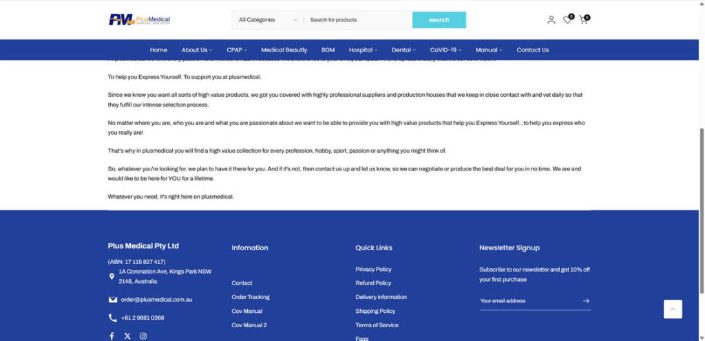 Plusmedical.com .au scam