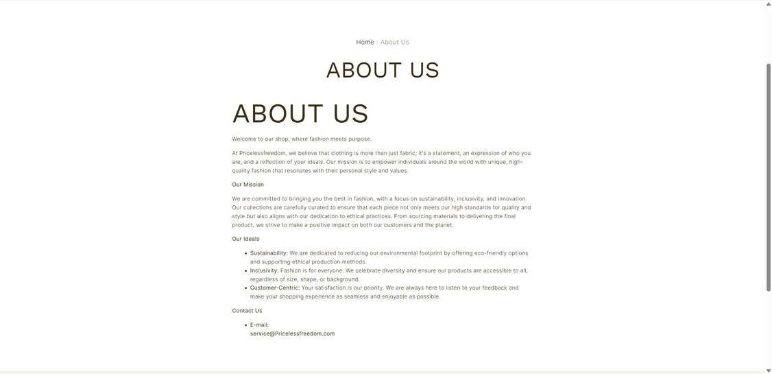 Pricelessfreedom-store.com scam