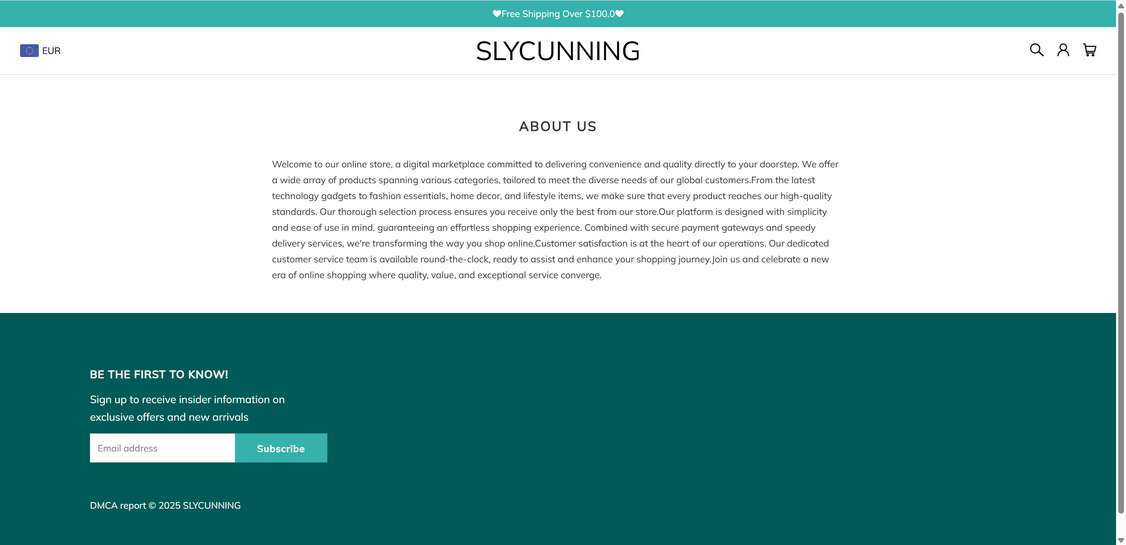 Slycunning.com scam